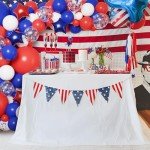65pcs Red, White, and Blue 4th of July Balloon Kit
