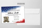 Personalized Military Deployment Party Invitations with Envelopes