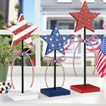 Rustic Wooden Star Set for Patriotic Decor