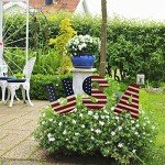 USA Metal Yard Sign for Patriotic Outdoor Decor