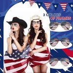 12 Pack American Flag Sunglasses for Holidays