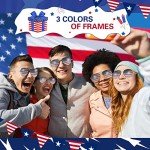 12 Pack American Flag Sunglasses for Holidays