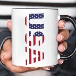 Funny Patriotic Coffee Mug - American Flag Design