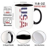 Funny Patriotic Coffee Mug - American Flag Design