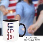 Funny Patriotic Coffee Mug - American Flag Design