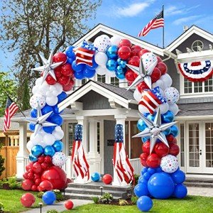 Red, White & Blue Balloon Garland Arch Kit