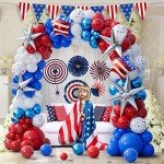 Red, White & Blue Balloon Garland Arch Kit