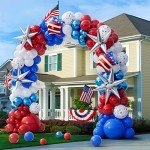 Red, White & Blue Balloon Garland Arch Kit