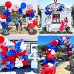 Red, White & Blue Balloon Garland Arch Kit
