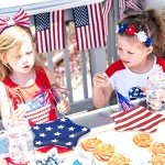 40-Pack Patriotic Disposable Star Plates for Parties