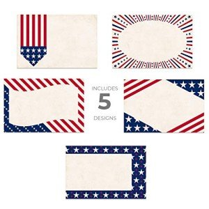 Patriotic Election Postcards - 100 Red, White & Blue