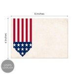 Patriotic Election Postcards - 100 Red, White & Blue