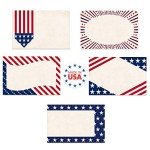 Patriotic Election Postcards - 100 Red, White & Blue