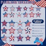 Patriotic 28-Piece Star Lawn Decorations Set