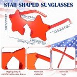 12-Pack Star-Shaped Glasses for Patriotic Celebrations