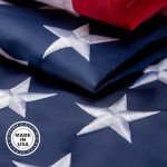 Durable 3x5 American Flag with Embroidered Stars