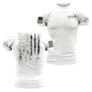 1776 Flag Men's T-Shirt by Grunt Style
