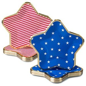Star-Shaped 4th of July Party Paper Plates