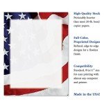 American Flag Letter Paper Set of 25