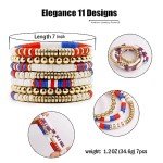 Patriotic Red, White & Blue Beaded Bracelet Set