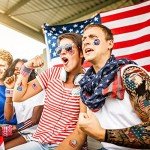 USA Flag Temporary Tattoo for Independence Day Fun