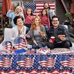 American Flag Tableware Set for Patriotic Celebrations