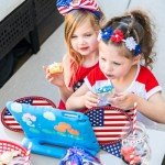 96 Pcs Disposable Patriotic Party Set for 24