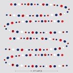 Navy Red White Polka Dot Party Garlands