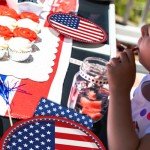 96 Pcs Disposable Patriotic Party Set for 24