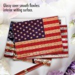 10 Patriotic American Flag Boxed Cards