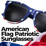 USA Flag Sunglasses - 3 Pairs Team Spirit