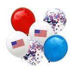 Patriotic 4th of July Balloon Set - 8 Pieces