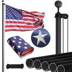 Heavy Duty 25FT American Flag Pole Kit