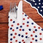 Americana Stars Cocktail Napkins for Patriotic Events