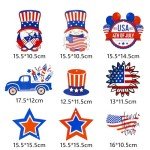 4th of July Patriotic Hanging Swirl Decorations