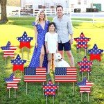 4th of July Yard Signs - Pack of 11