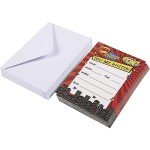 Comic Book Action Hero Birthday Invitations - 24 Pack