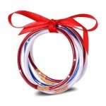 American Flag Glitter Jelly Bracelets for July 4th