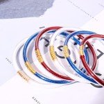 American Flag Glitter Jelly Bracelets for July 4th