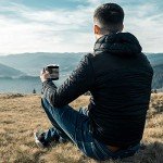 American Flag Black Stainless Steel Travel Mug