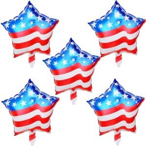 Star-Shaped Independence Day Foil Balloon Set