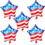 Star-Shaped Independence Day Foil Balloon Set
