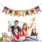 USA Patriotic Garland Banner for Celebrations