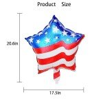 Star-Shaped Independence Day Foil Balloon Set