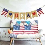 USA Patriotic Garland Banner for Celebrations