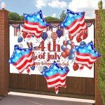 Star-Shaped Independence Day Foil Balloon Set