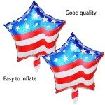 Star-Shaped Independence Day Foil Balloon Set