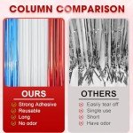 Red, White, and Blue Foil Fringe Backdrop Curtains