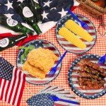 Patriotic Tableware Set - 96 Pieces for Celebrations