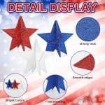 Patriotic Wooden Star Decor Set for Holidays